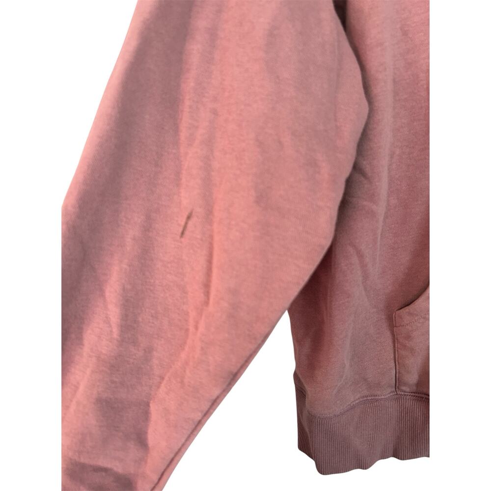 Old Navy Full Zip Spell Out Hoodie Sweatshirt Abalone Pink, Size Medium - Picture 6 of 7
